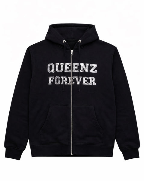 QUEENZ FOREVER Diamond Standard Full Zip Hoodie